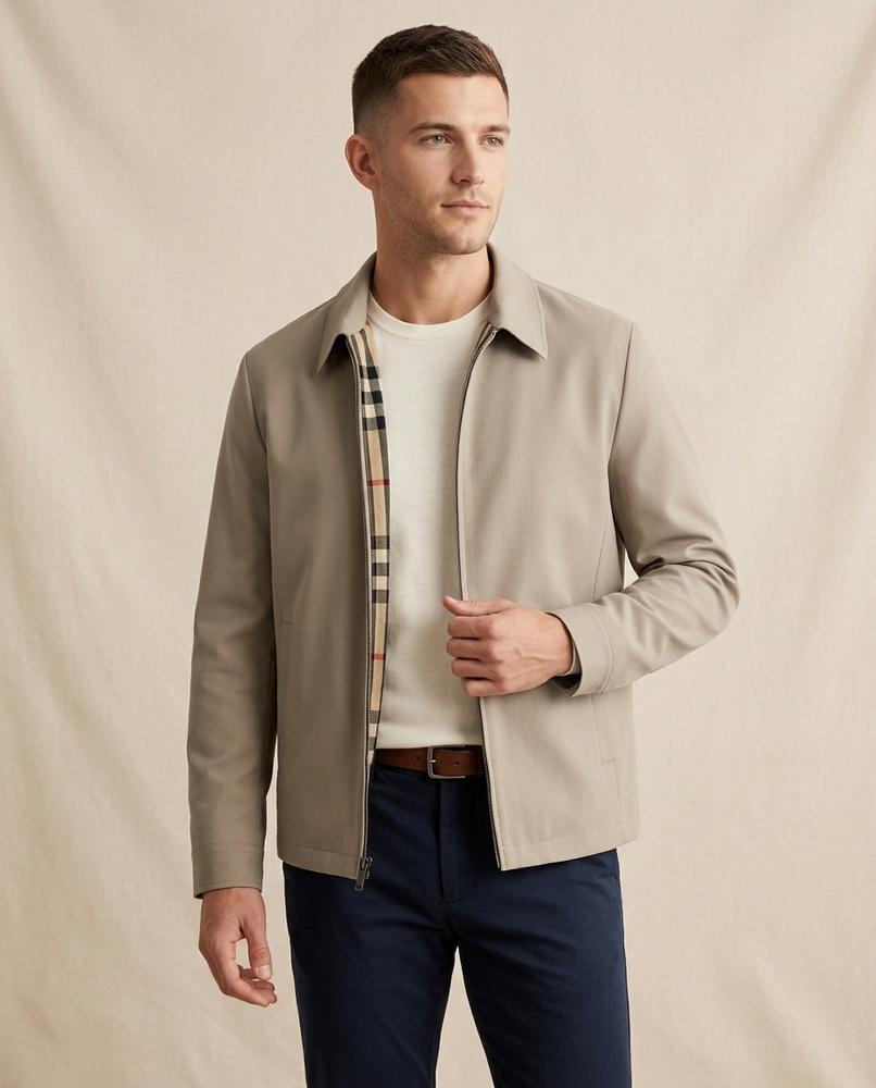 Lands Fashion - Elzan | Zip-Up Lined Jacket Men