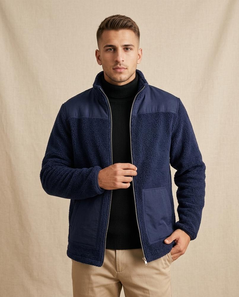 Lands Fashion - Rivar | Fleece Zip-Up Jacket Men