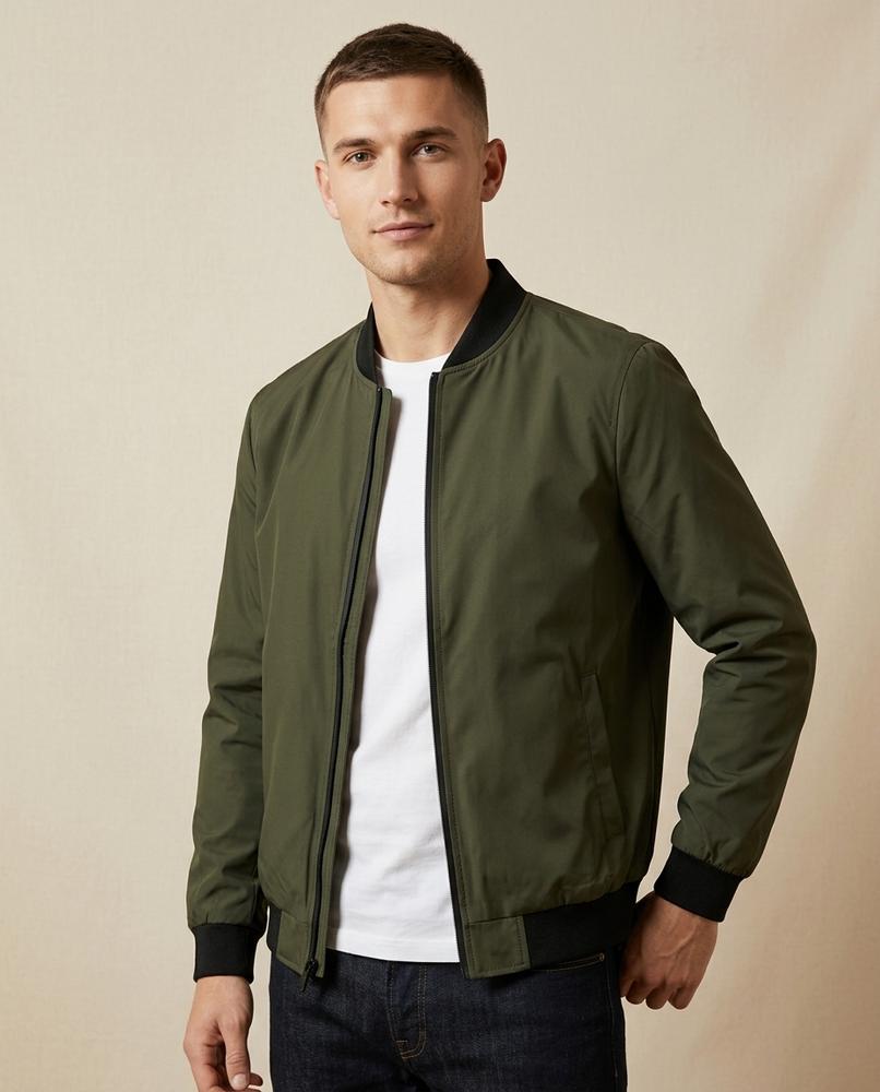 Lands Fashion - Calom | Zip-Up Lined Jacket Men