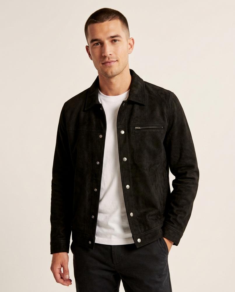 Lands Fashion - Tiken | Suede Button-Front Jacket Men