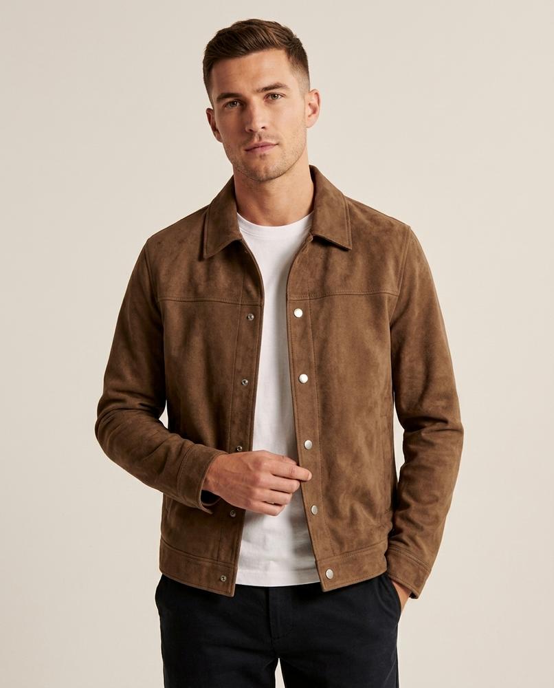 Lands Fashion - Tiken | Suede Button-Front Jacket Men