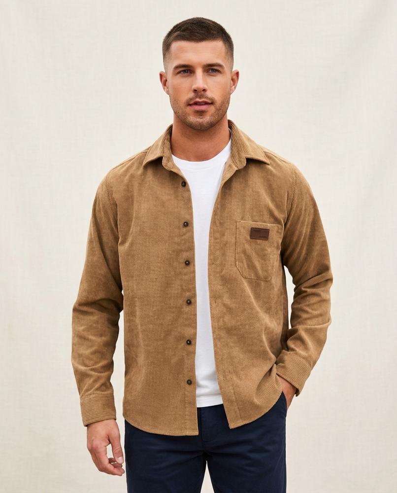 Lands Fashion - Senav | Corduroy Button-Down Shirt Men