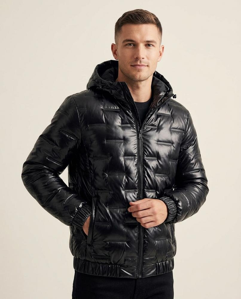Lands Fashion - Vetal | Quilted Hooded Jacket Men