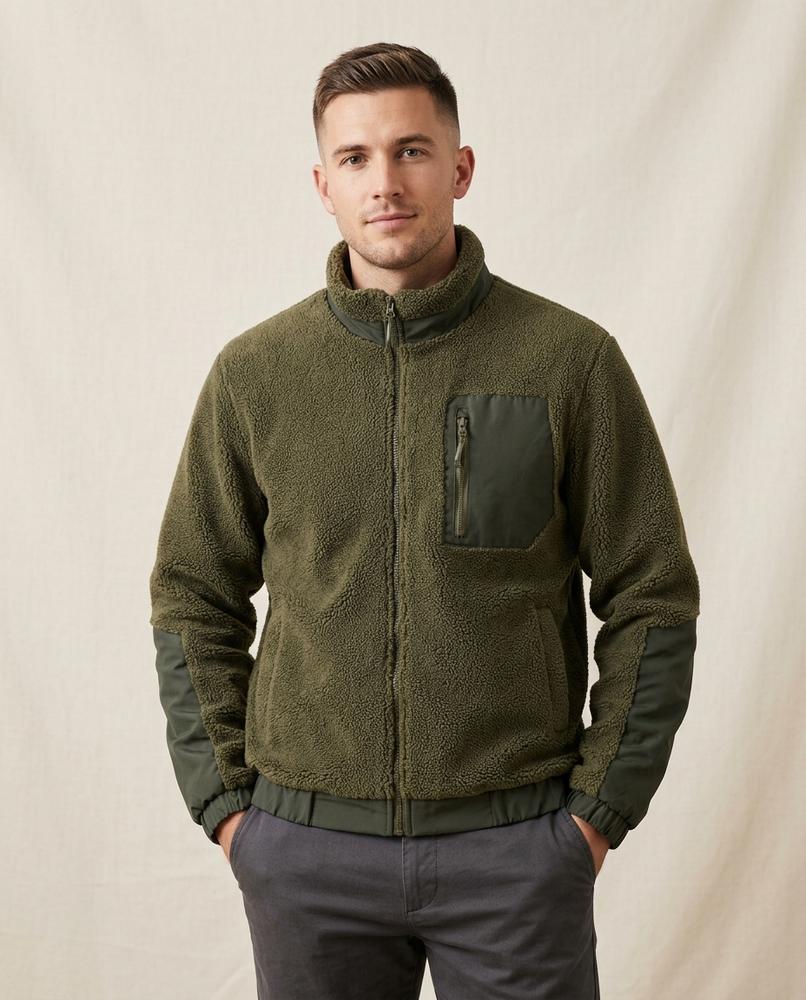Lands Fashion - Mamin | Fleece Zip-Up Jacket Men