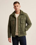 Lands Fashion - Lekar | Sueded Sherpa Collar Jacket Men