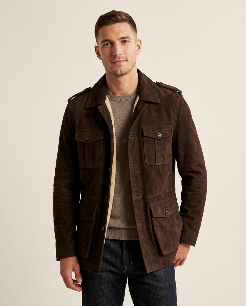 Lands Fashion - Ledan | Suede-Look Lined Jacket Men