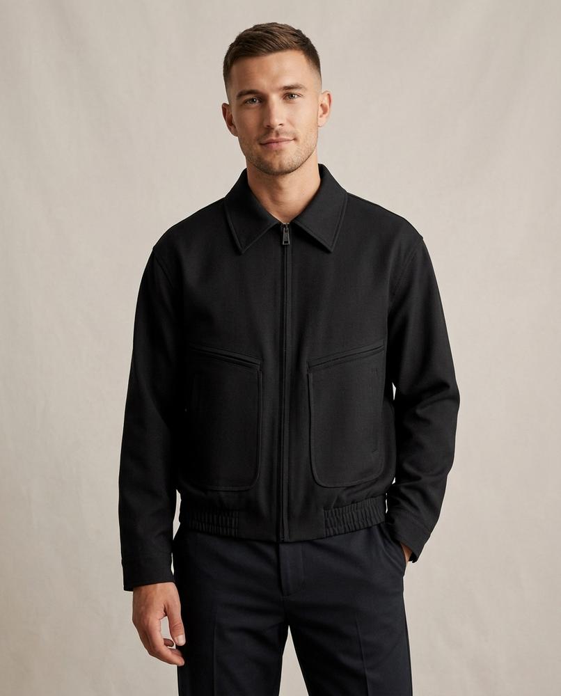 Lands Fashion - Tasel | Zip-Up Collared Jacket Men