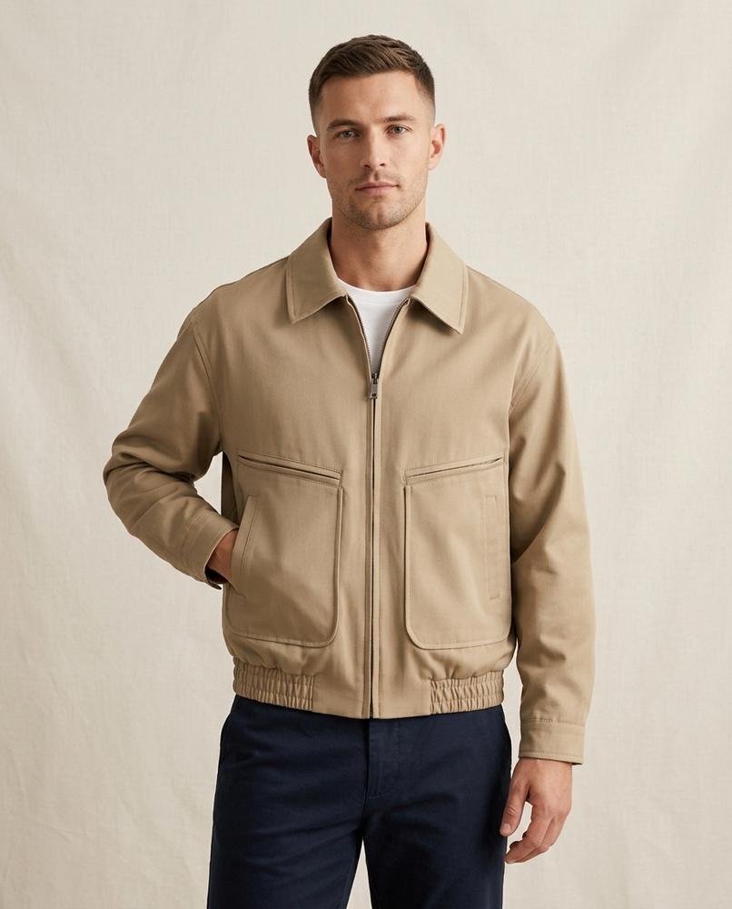Lands Fashion - Tasel | Zip-Up Collared Jacket Men