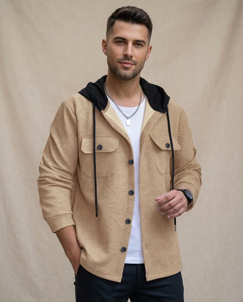 Lands Fashion - Artir | Quilted Hooded Jacket Men