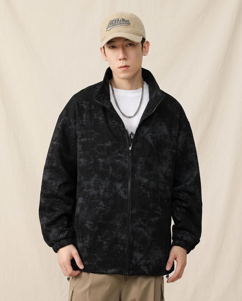 Lands Fashion - Lenal | Zip-Up Washed-Out Jacket Men