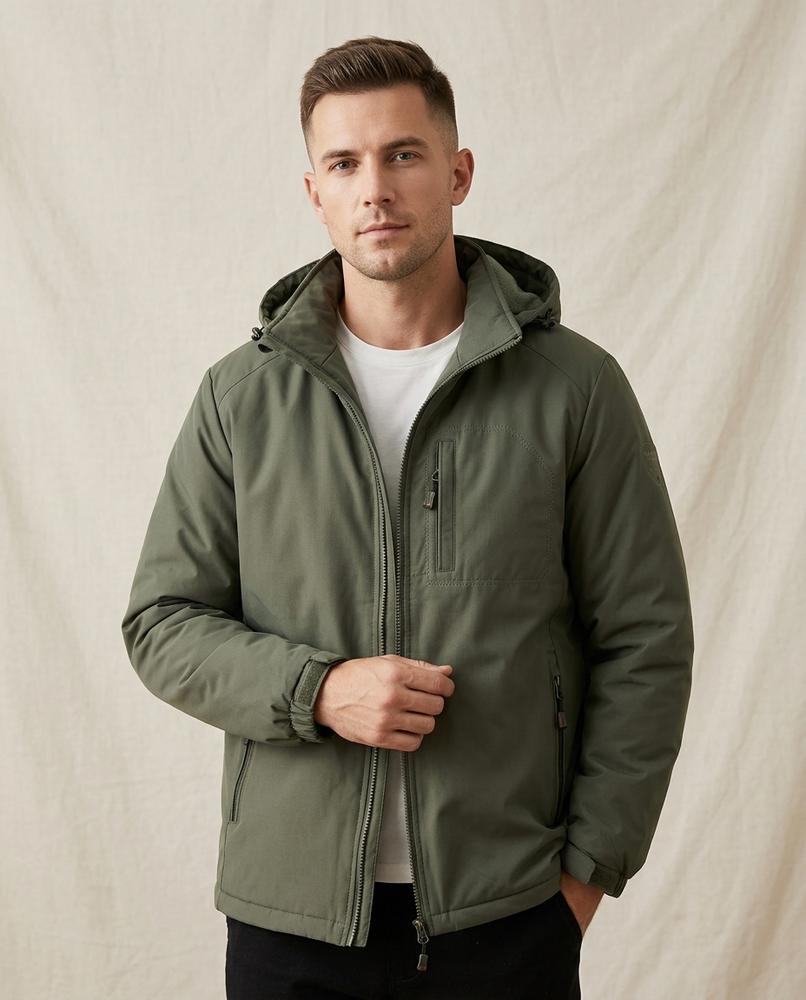 Lands Fashion - Mihal | Hooded Zip-Up Jacket Men