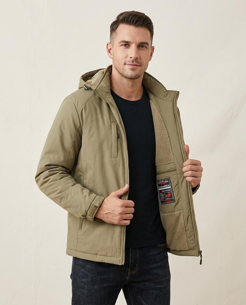 Lands Fashion - Mihal | Hooded Zip-Up Jacket Men