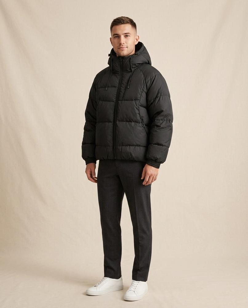 Lands Fashion - Lerev | Hooded Quilted Jacket Men