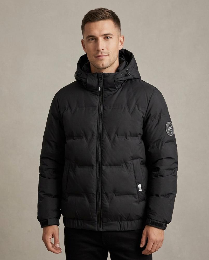 Lands Fashion - Zalin | Quilted Hooded Jacket Men