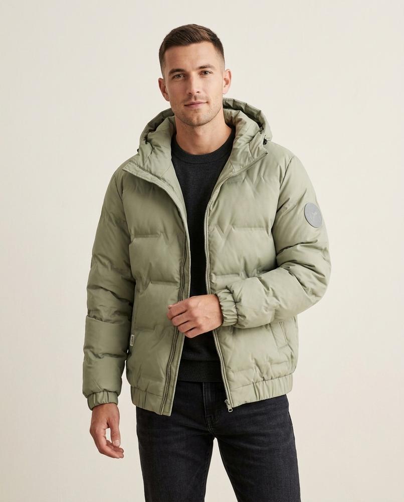 Lands Fashion - Zalin | Quilted Hooded Jacket Men