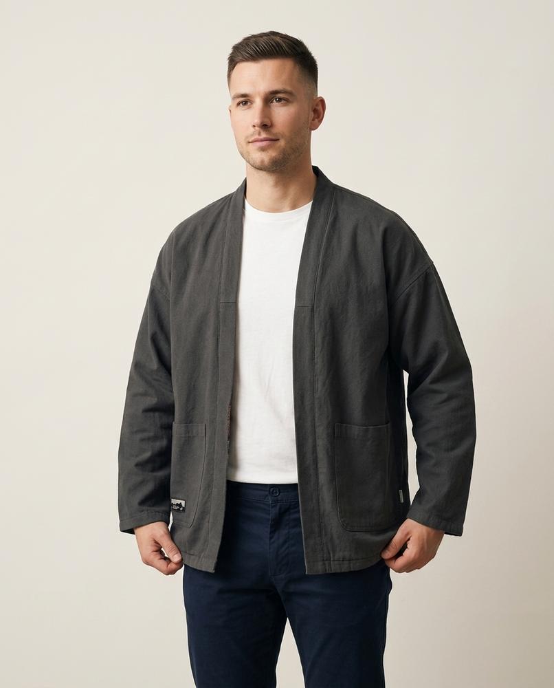 Lands Fashion - Mivel | Padded Open-Front Jacket Men