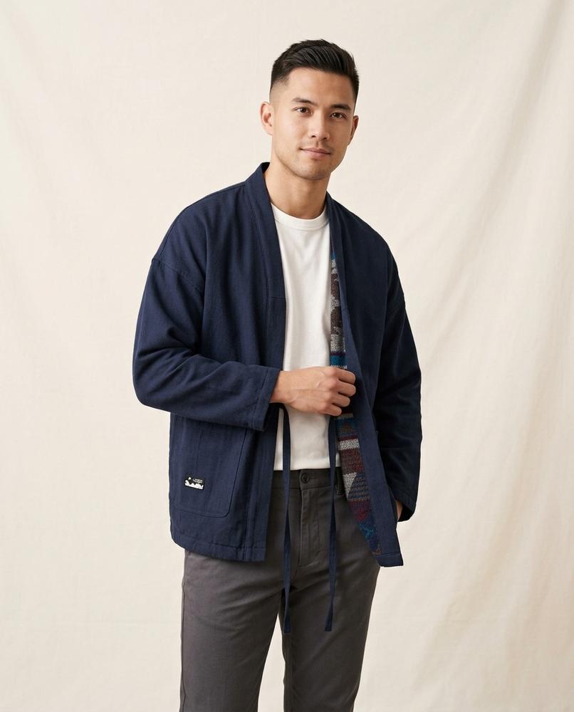 Lands Fashion - Mivel | Padded Open-Front Jacket Men