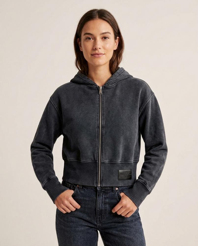 Lands Fashion - Valan | Zip-Up Cropped Hoodie Women