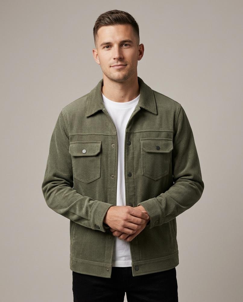 Lands Fashion - Rolev | Corduroy Button-Up Jacket Men