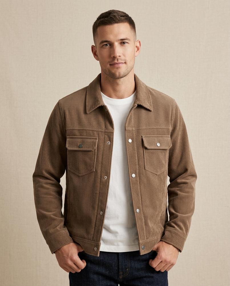 Lands Fashion - Rolev | Corduroy Button-Up Jacket Men
