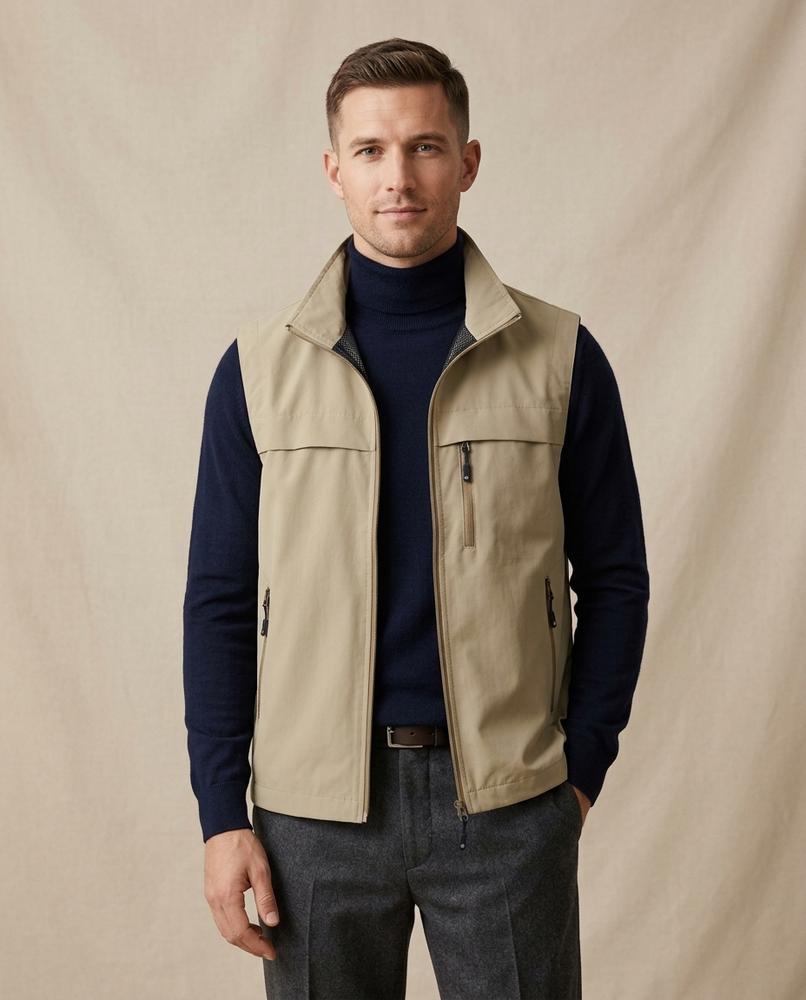 Lands Fashion - Kemir | Zip-Up Functional Vest Men