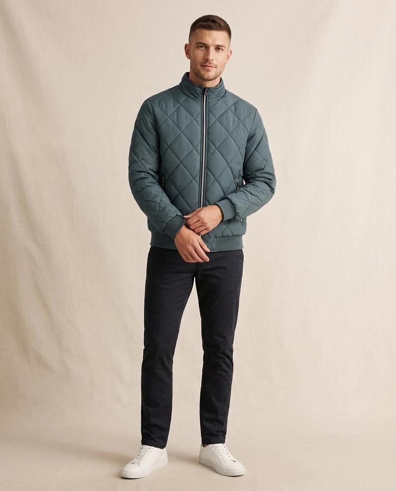 Lands Fashion - Zavar | Quilted Zip-Up Jacket Men