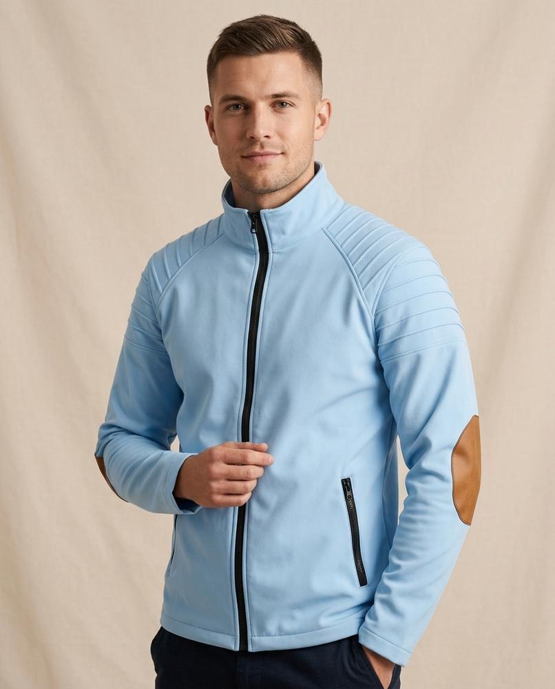 Lands Fashion - Nivar | Zip-Up Patched Jacket Men