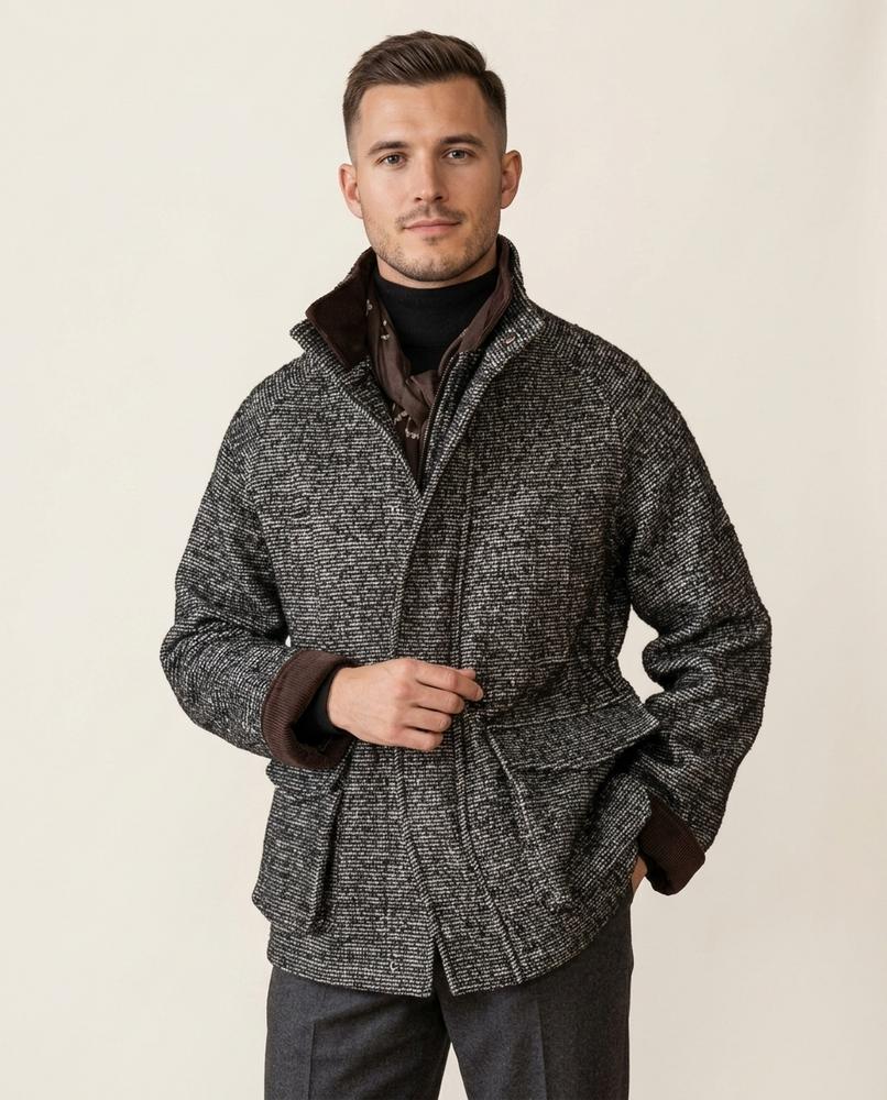 Lands Fashion - Ratir | Textured Lined Jacket Men