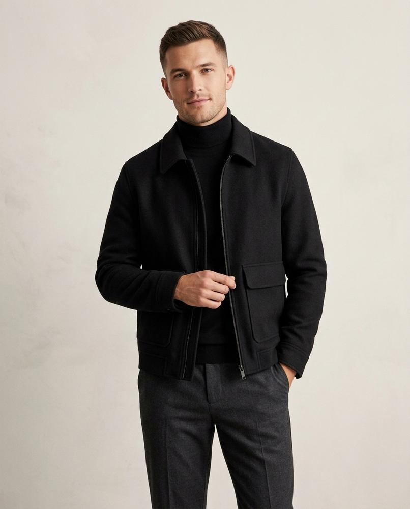 Lands Fashion - Rover | Zip-Up Textured Jacket Men