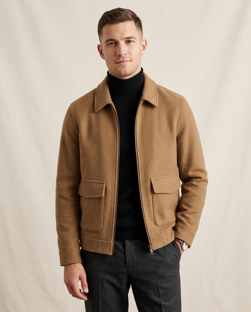 Lands Fashion - Rover | Zip-Up Textured Jacket Men