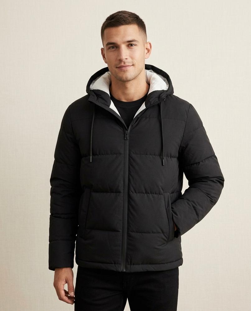 Lands Fashion - Elnal | Quilted Hooded Jacket Men