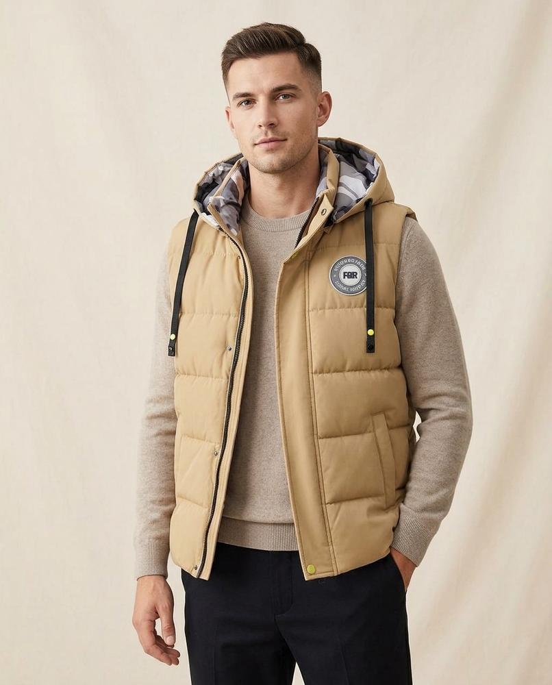 Lands Fashion - Rilor | Padded Hooded Vest Men