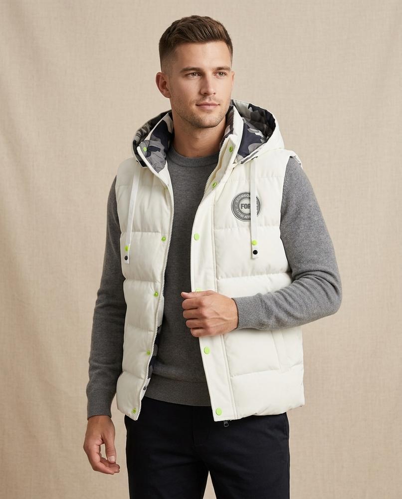 Lands Fashion - Rilor | Padded Hooded Vest Men