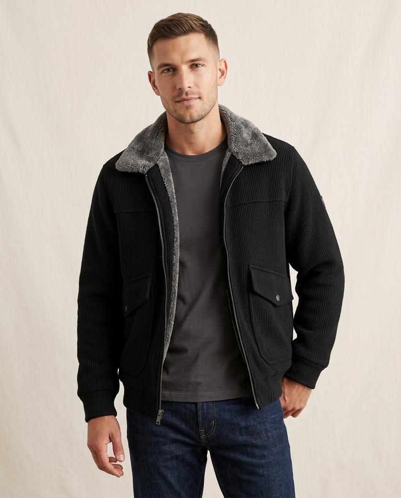 Lands Fashion - Rirel | Corduroy Shearling-Collar Jacket Men