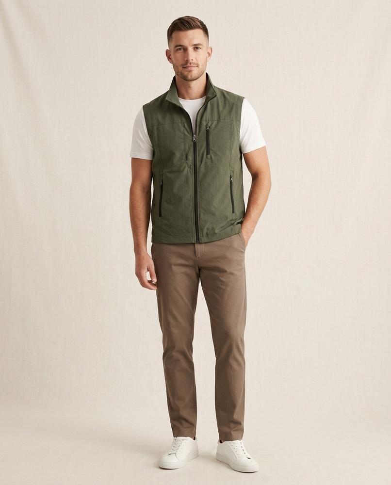 Lands Fashion - Lyhal | Zip-Up Stand-Collar Vest Men