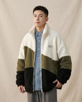 Lands Fashion - Yolar | Color-Blocked Plush Jacket Men