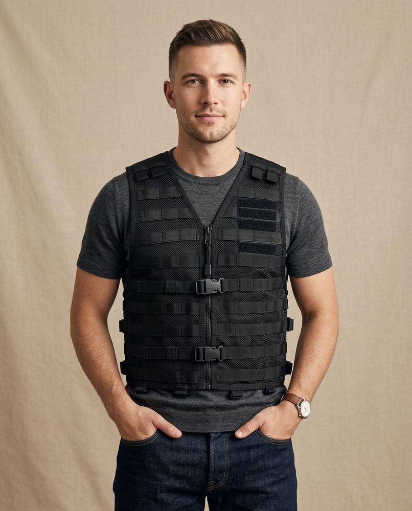 Lands Fashion - Sarev | Tactical Zipped Vest Men