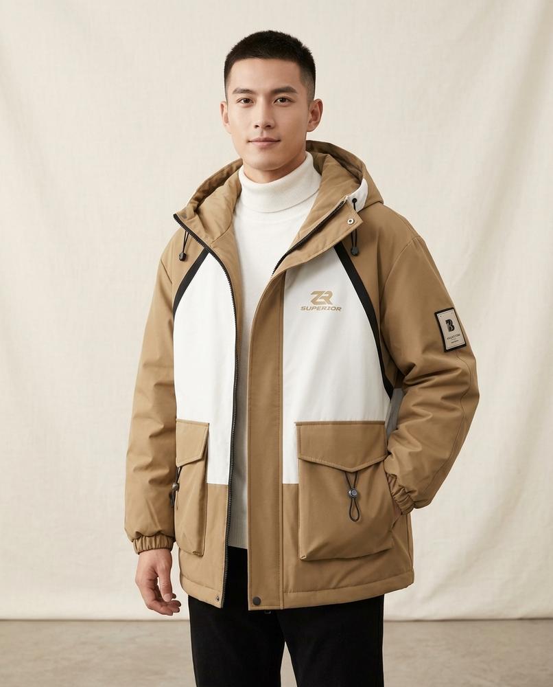 Lands Fashion - Ninor | Padded Color-Blocked Jacket Unisex