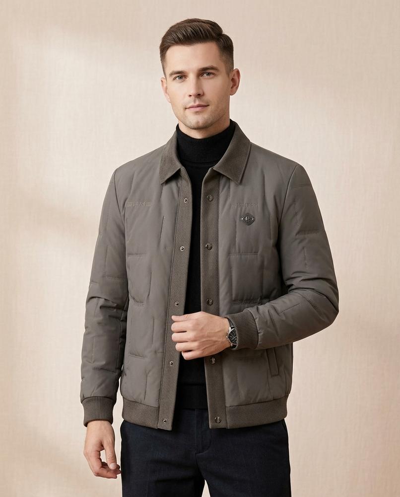 Lands Fashion - Alsan | Padded Button-Front Jacket Men