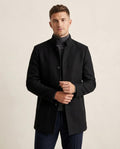Lands Fashion - Levin | Stand-Collar Wool Coat Men