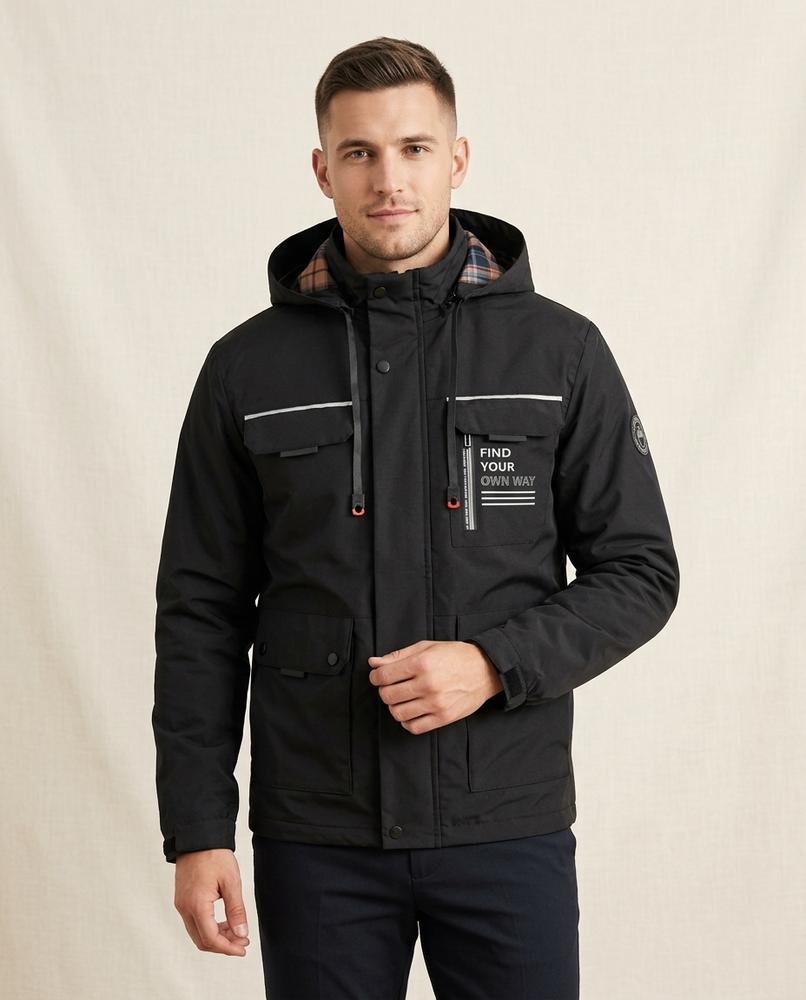 Lands Fashion - Ratir | Hooded Lined Jacket Men