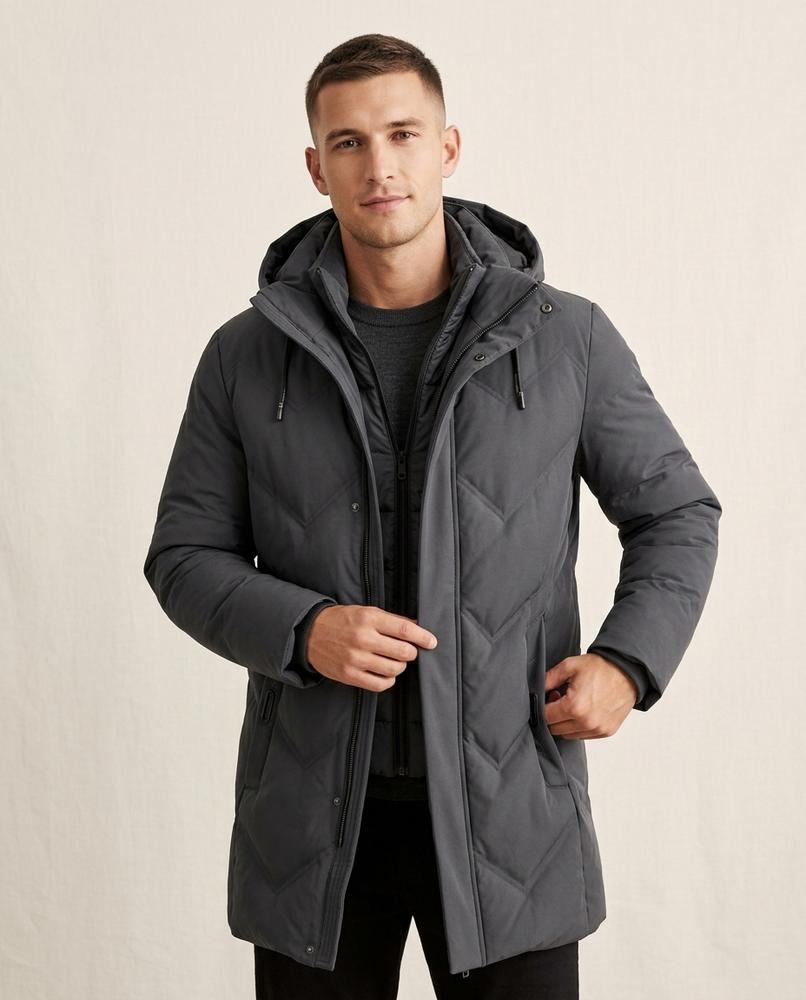 Lands Fashion - Tamon | Quilted Hooded Coat Men