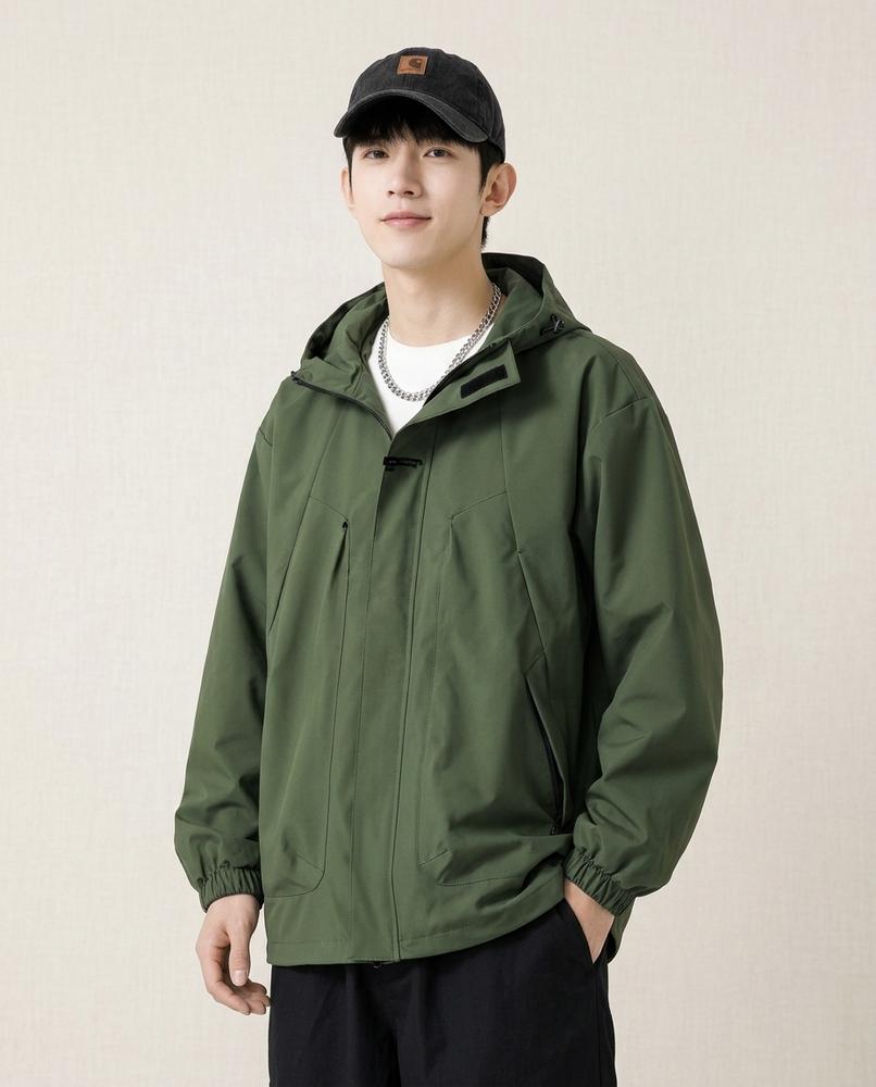 Lands Fashion - Niver | Hooded Zip-Up Jacket Men