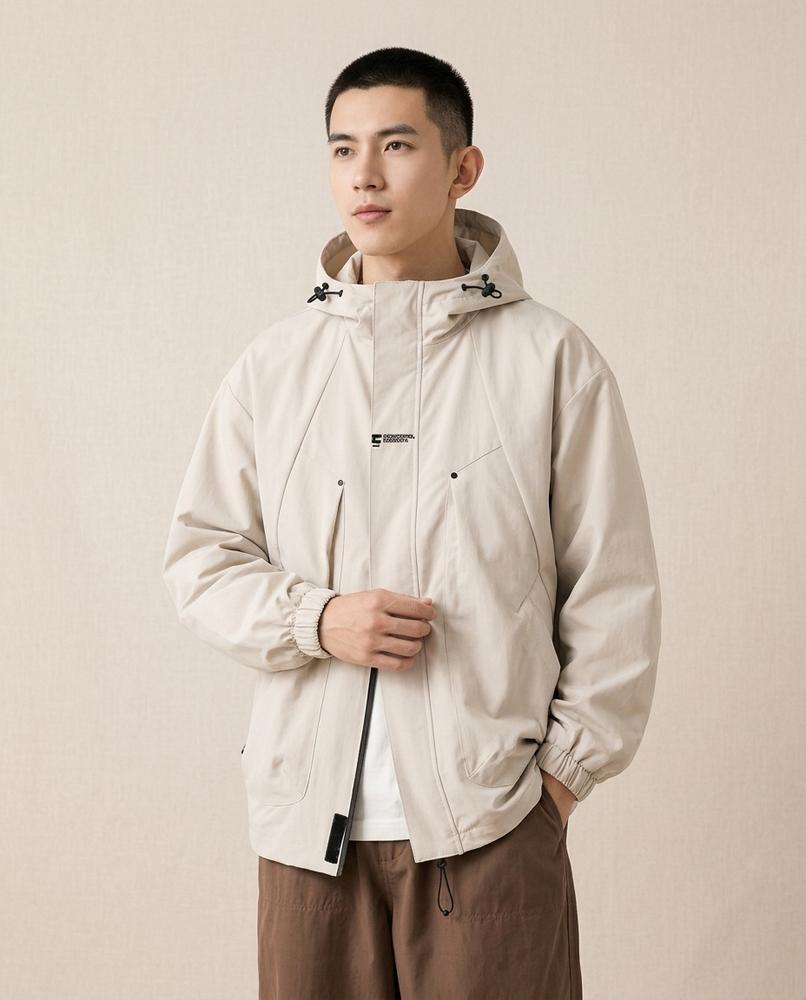 Lands Fashion - Niver | Hooded Zip-Up Jacket Men
