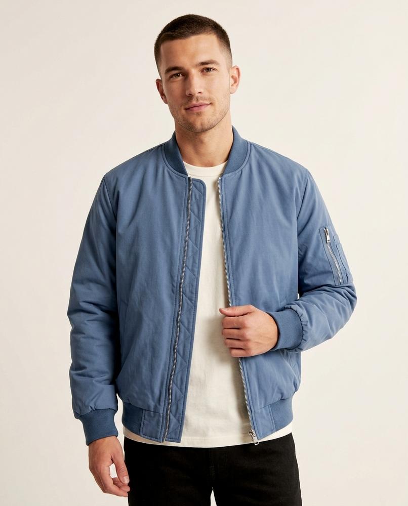Lands Fashion - Lyvel | Zip-Up Ribbed-Hem Jacket Men