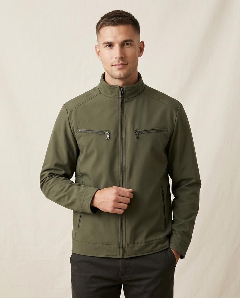 Lands Fashion - Viron | Zip-Up Stand-Collar Jacket Men