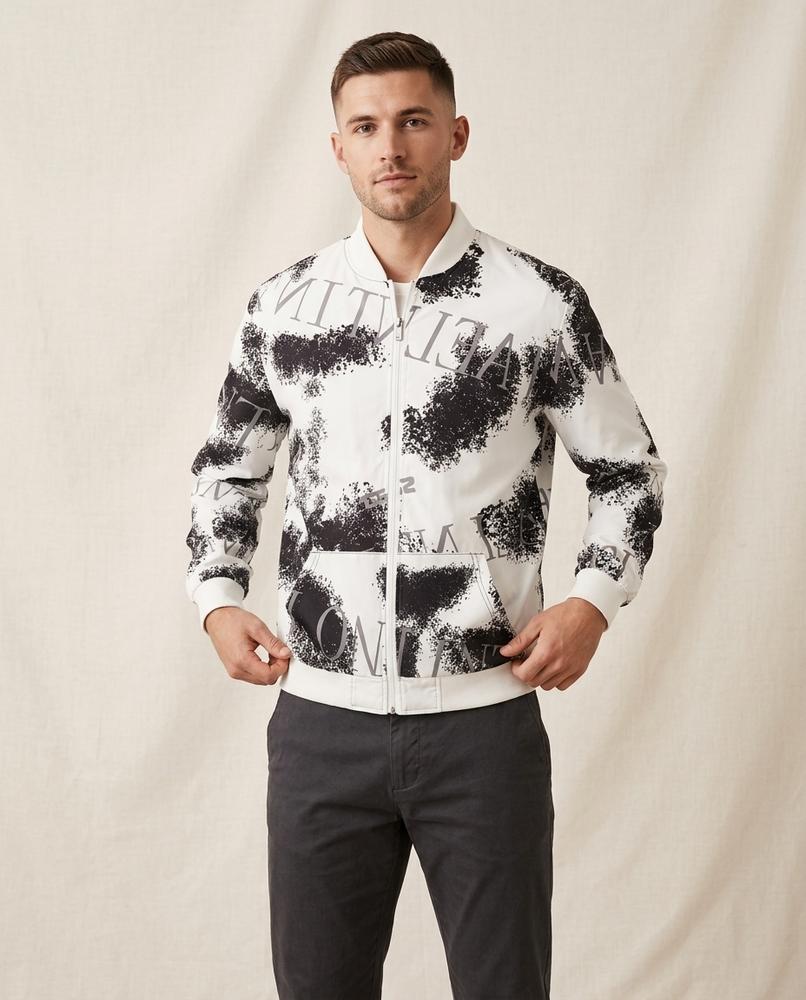 Lands Fashion - Niron | Printed Zip-Up Jacket Men
