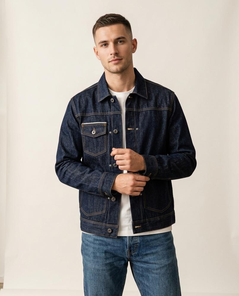 Lands Fashion - Yosan | Button-Front Denim Jacket Men
