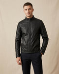 Lands Fashion - Zamon | Faux-Leather Zip-Up Jacket Men