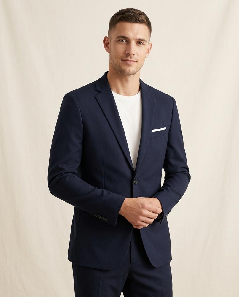Lands Fashion - Nesin | Single-Breasted Tailored Blazer Men